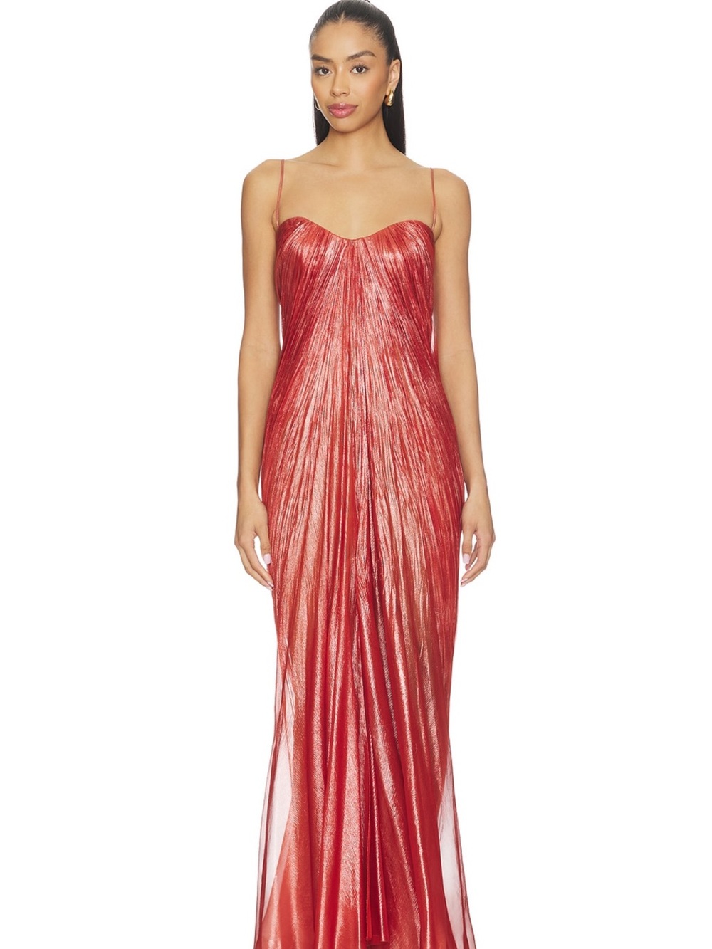 Victoria Dress in Blood Orange: Maria Lucia Hohan